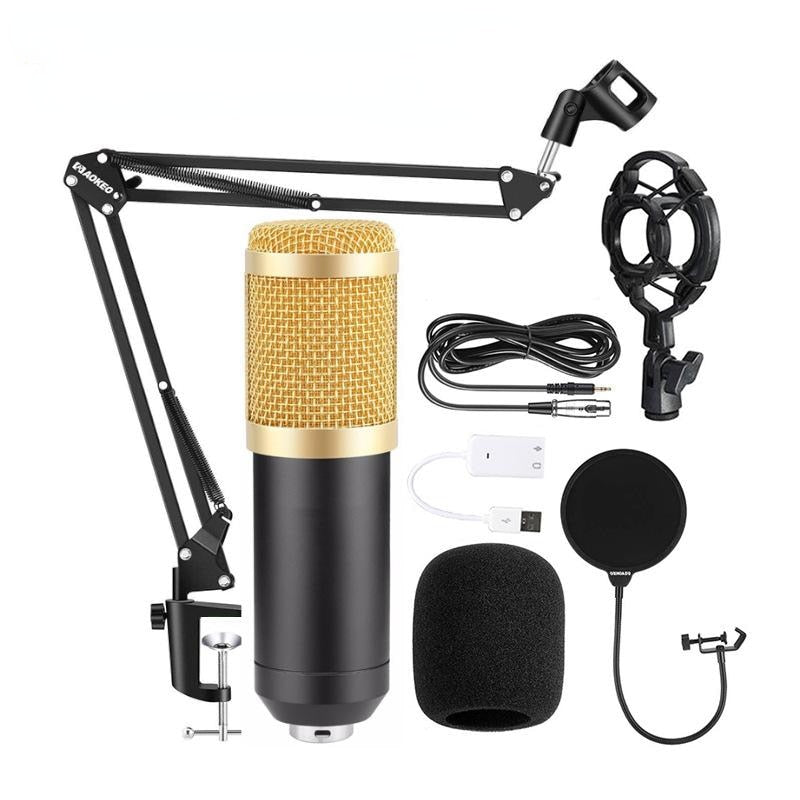Set Professional Audio Podcast Recording Live Streaming