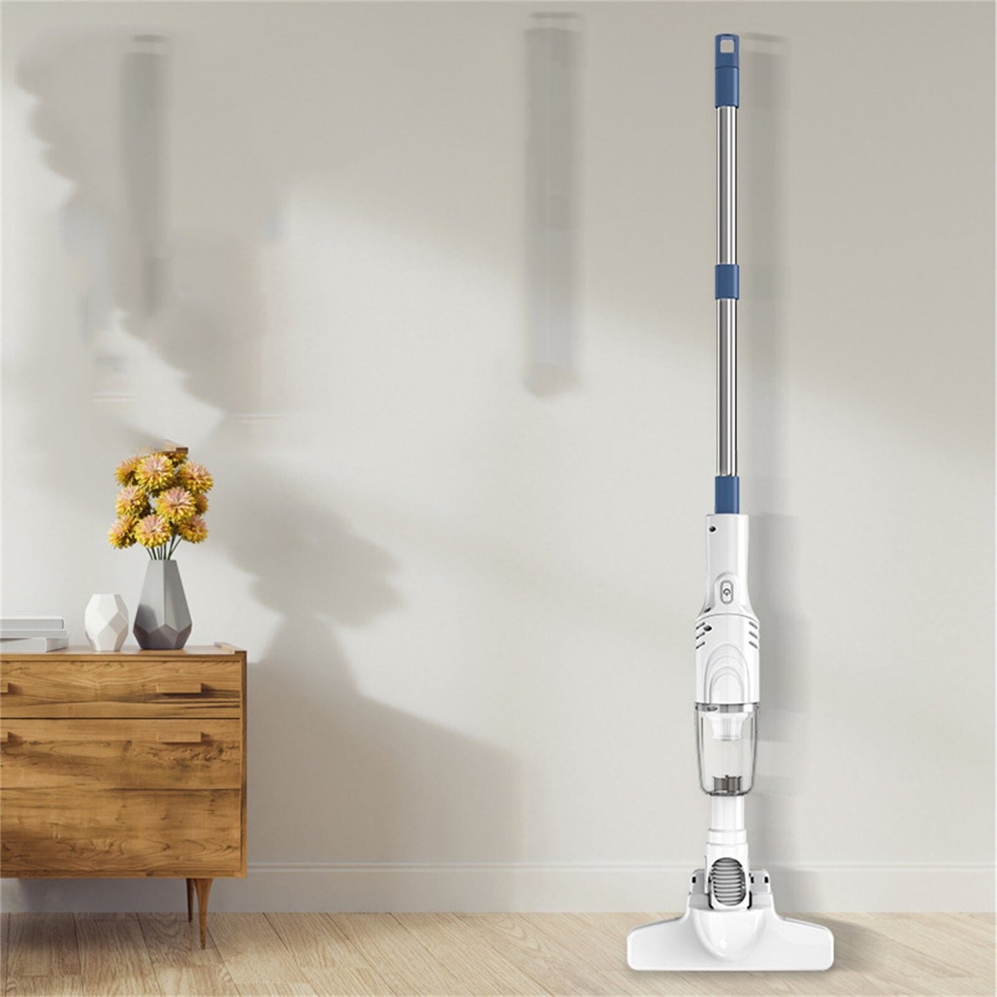 Cordless Wet Dry Vacuum Cleaner,Lightweight Floor Vacuum Cleaner and Mop
