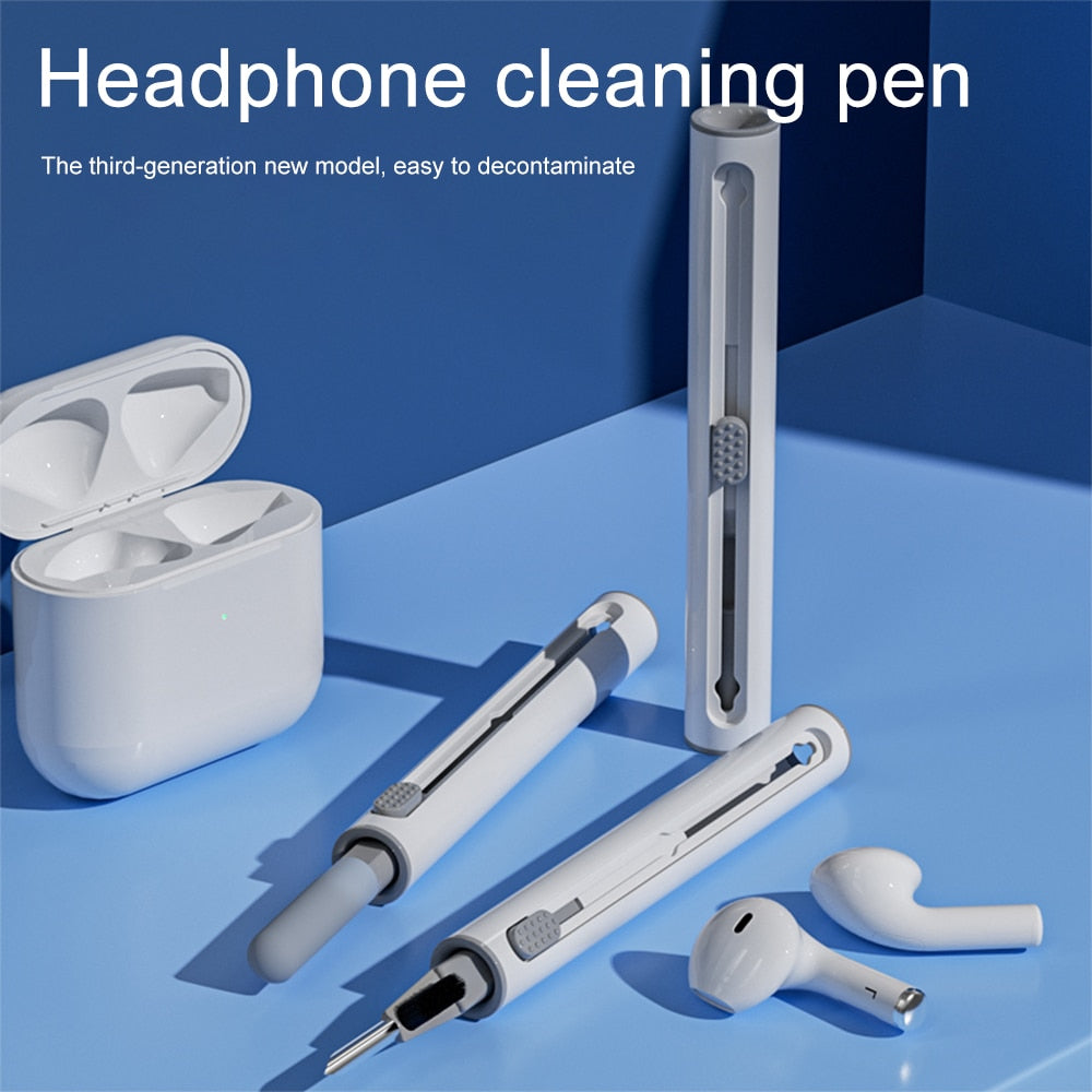 Bluetooth earphone cleaner for Airpods Pro 321 cleaner kit cleaning brush bluetooth earphone shell cleaning pen Huawei freebuds