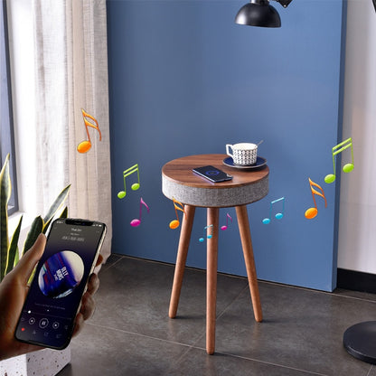 Creative Smart Coffee Table Bluetooth Speaker Wireless Charging Living Room Side Table with Stereo Audio